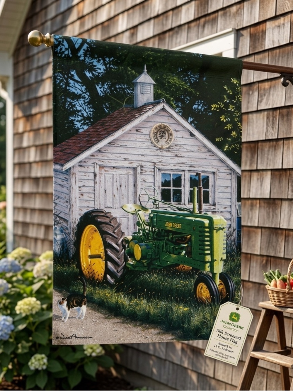 John Deere Tractor Flag brand new